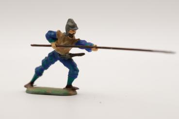 Landsknecht stabbing with French helmet